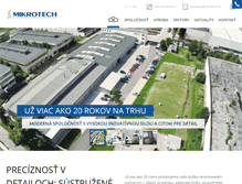 Tablet Screenshot of mikrotech.biz
