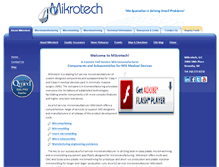 Tablet Screenshot of mikrotech.com